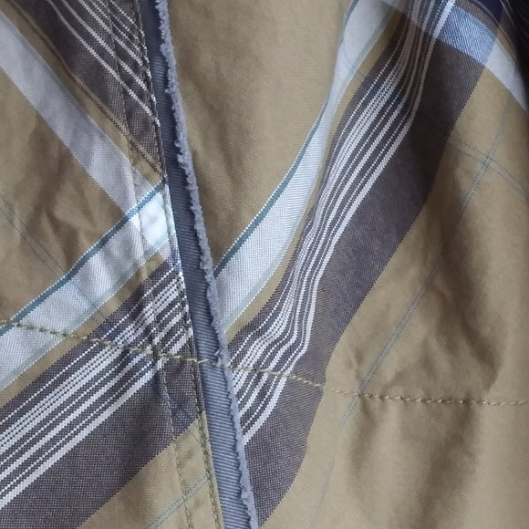 Anthropologie Fei Skirt Twirl Plaid Vintage Twee Preppy Olive Green 8 - Picture 6 of 7